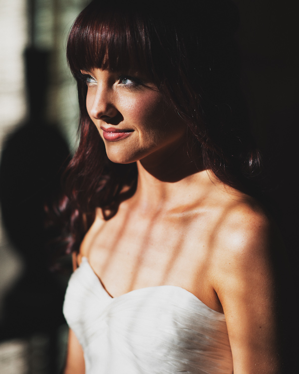 bridal portrait, photo by Erik Clausen | via junebugweddings.com