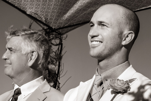 groom's reaction, photo by Zasil Studio | via junebugweddings.com