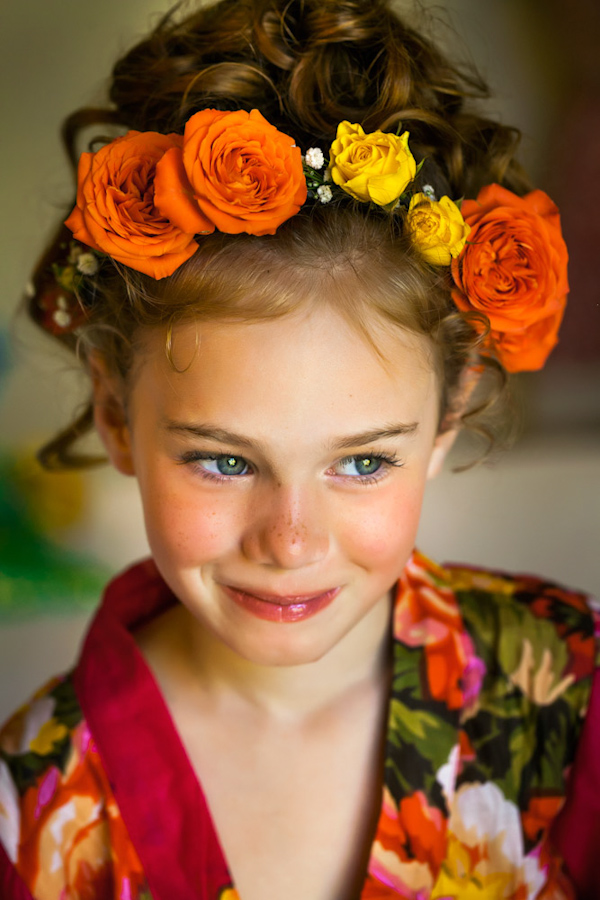 flower girl dress, photo by Zasil Studio | via junebugweddings.com