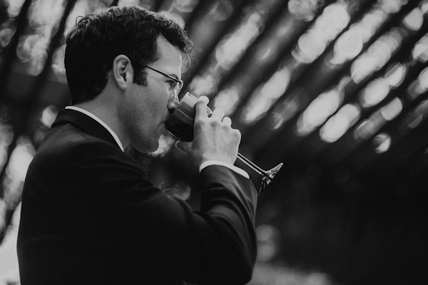 wine wedding ceremony, photo by Bradford Martens | via junebugweddings.com