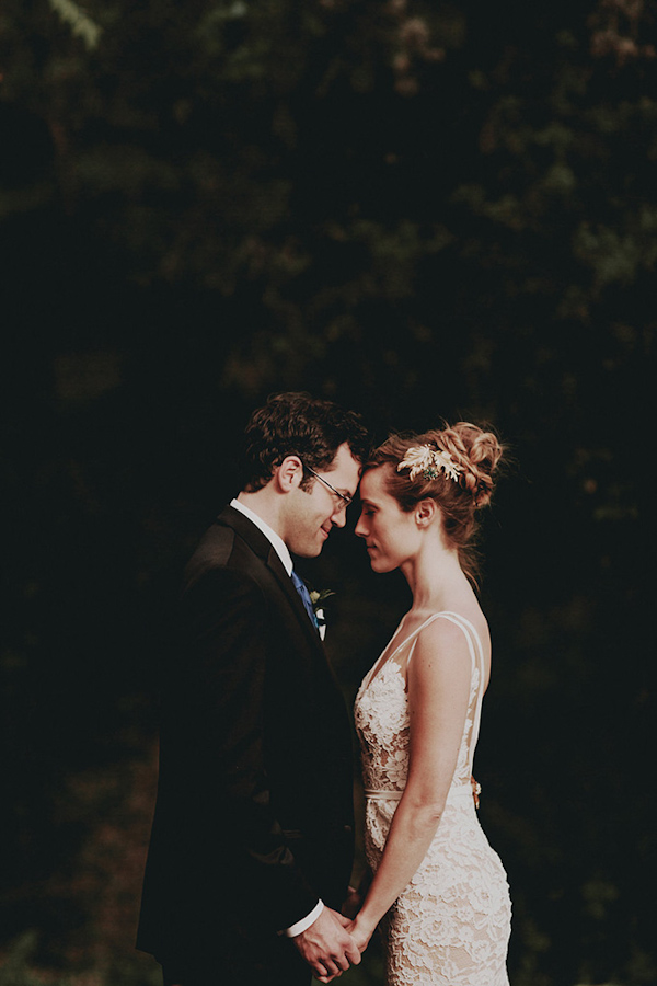 bride and groom portrait, photo by Bradford Martens | via junebugweddings.com