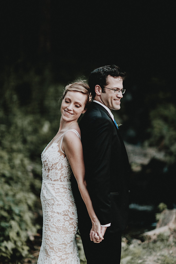 bride and groom portrait, photo by Bradford Martens | via junebugweddings.com