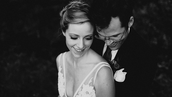 bride and groom portrait, photo by Bradford Martens | via junebugweddings.com