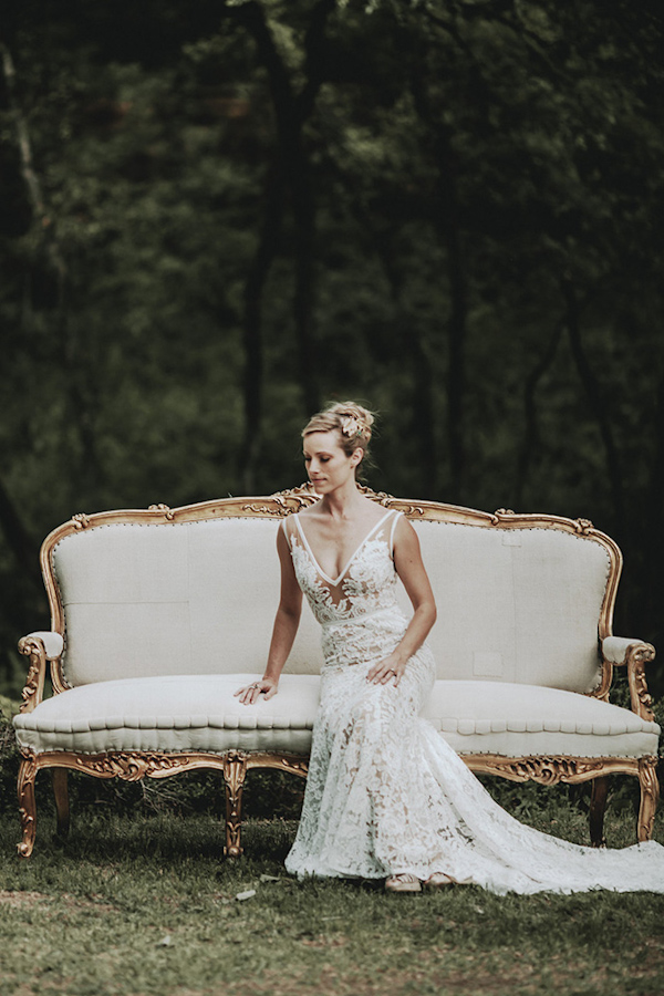 wedding dress by Inbal Dror, photo by Bradford Martens | via junebugweddings.com