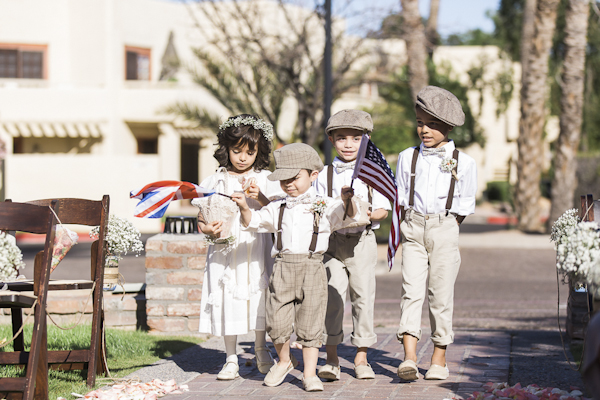 adorable ring bearers and flower girls, photo by Rachel Solomon | via junebugweddings.com