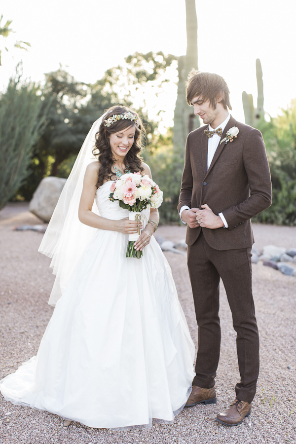 bride and groom fashion, photo by Rachel Solomon | via junebugweddings.com