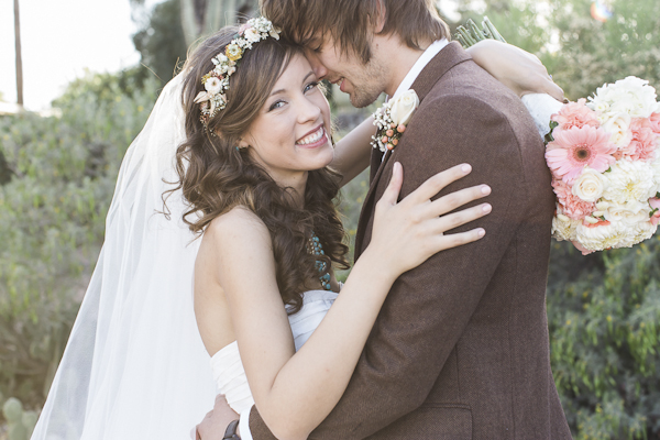 just married bride and groom, photo by Rachel Solomon | via junebugweddings.com