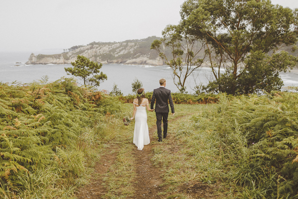 destination elopement on the Playa de las Catedrales in Spain, photo by Ed Peers | via junebugweddings.com