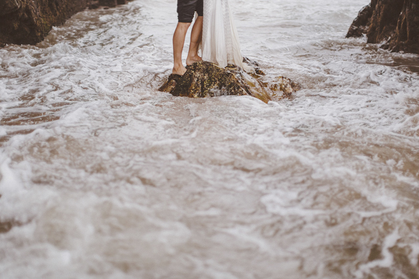 destination elopement on the Playa de las Catedrales in Spain, photo by Ed Peers | via junebugweddings.com