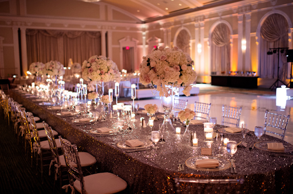 glamorous bridal party style, photo by Kristen Weaver Photography | via junebugweddings.com