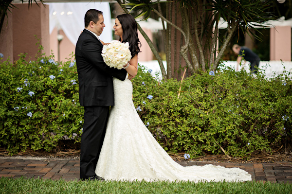 glamorous bridal party style, photo by Kristen Weaver Photography | via junebugweddings.com