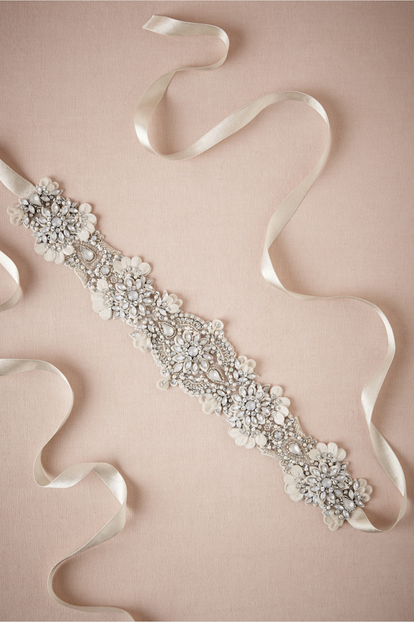 Learn how to make this chic DIY rhinestone bridal sash!