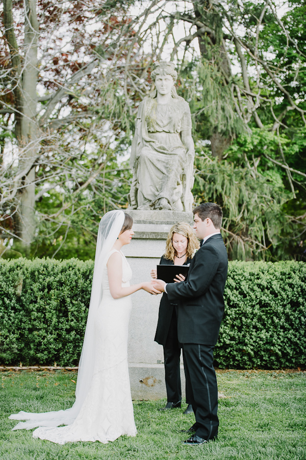 secret garden wedding in Baltimore, photo by L Hewitt Photography | via junebugweddings.com