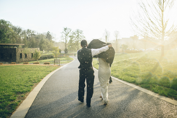 secret garden wedding in Baltimore, photo by L Hewitt Photography | via junebugweddings.com