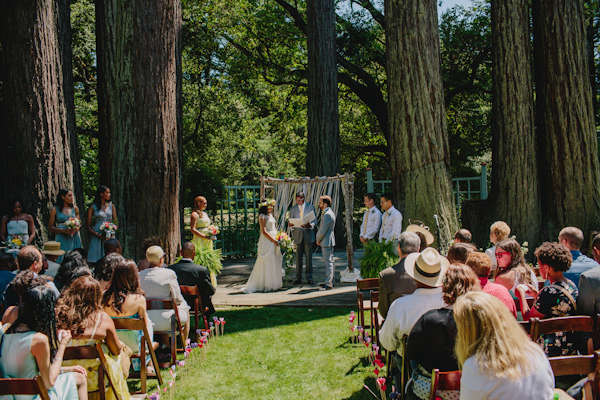 whimsical garden wedding in Boony Doon, California, photo by Sun + Life Photography | via junebugweddings.com (18)
