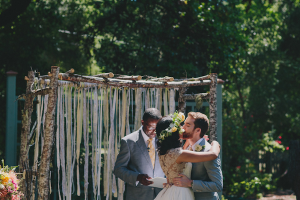 whimsical garden wedding in Boony Doon, California, photo by Sun + Life Photography | via junebugweddings.com (17)