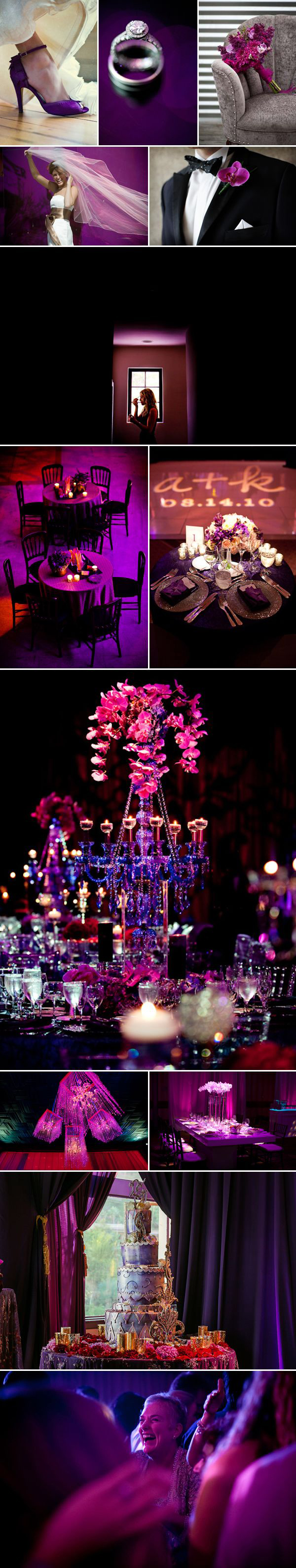 radiant orchid color palette inspiration board | via junebugweddings.com