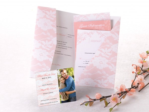 Pocket Wedding Invitation + Save the Date from MagnetStreet