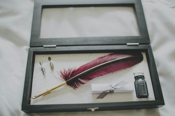 feather pen and letter