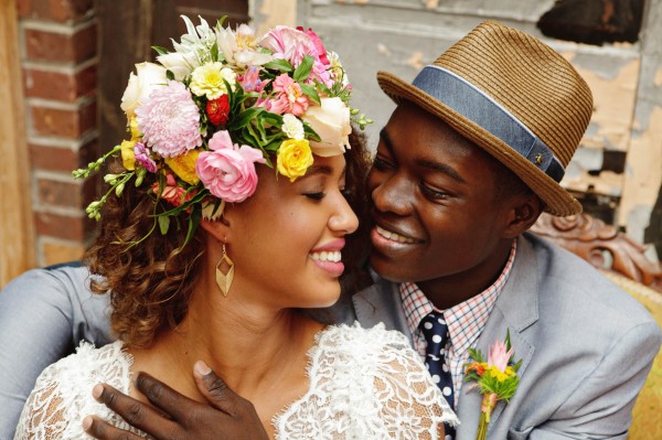 sorbet inspired floral crown