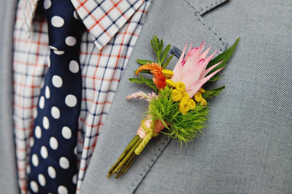 colorful boutonnier 