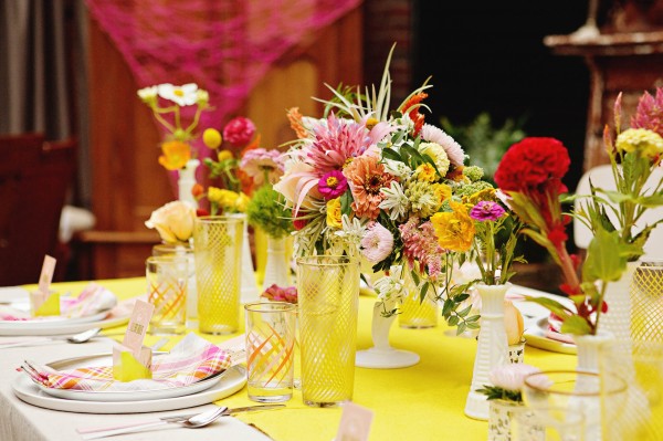 sorbet inspired table scape