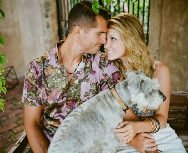 engagement shoot with pets
