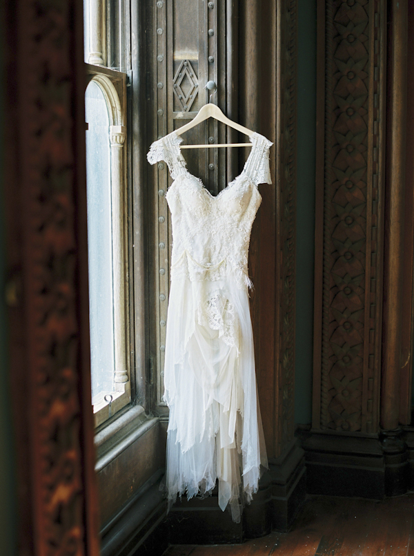 Exquisite Custom Feathered Wedding Dress, Kristelle Boulos Photography