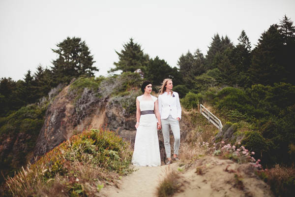 oceanfront couple's portrait