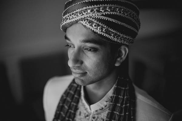 traditional Indian groom portrait