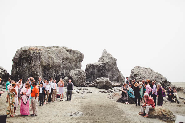 romantic California coast same-sex wedding ceremony