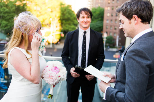 New York elopement romantic vows
