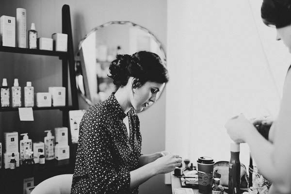 bride getting ready