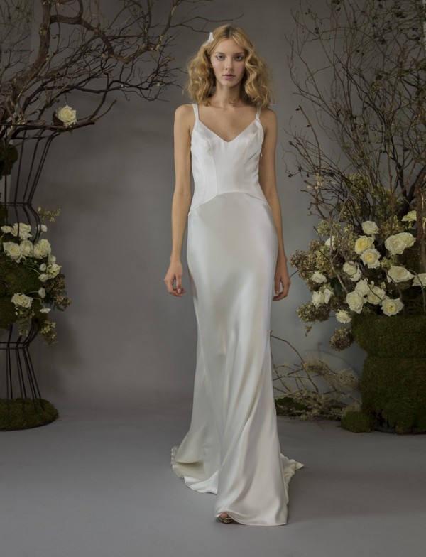 Elizabeth Fillmore minimalistic wedding dress