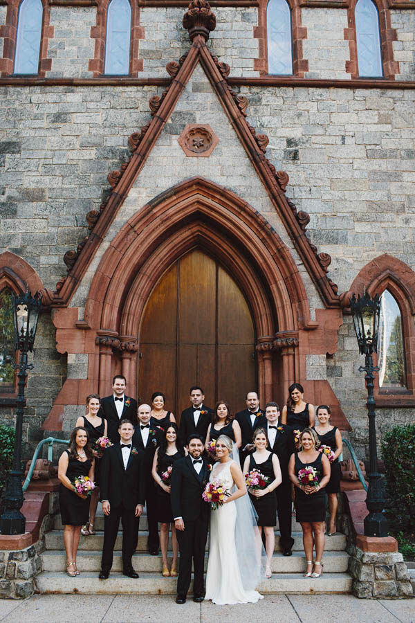 stylish wedding party portrait