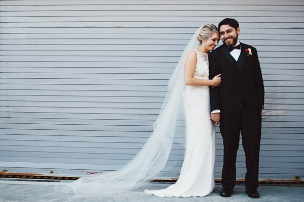 adorable industrial couple's portrait