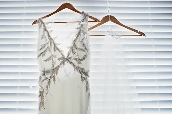 beautiful illusion neckline wedding dress