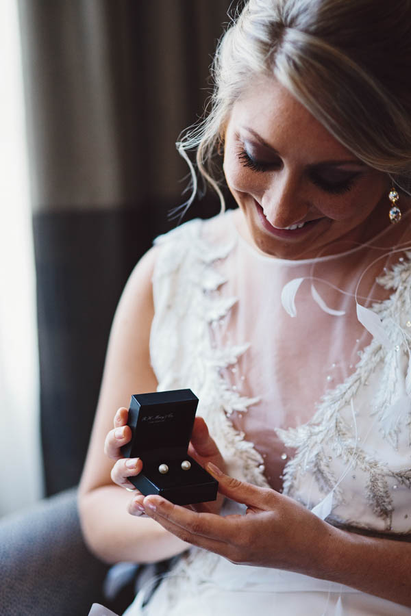 beautiful bride before the ceremony