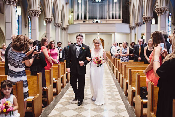 elegant bridal entrance