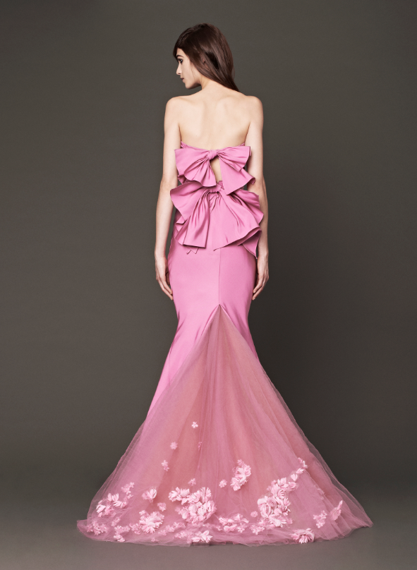 Vera Wang pink wedding dress