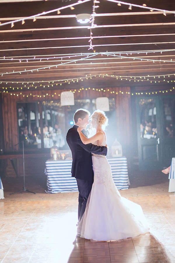 beautiful barn wedding first dance