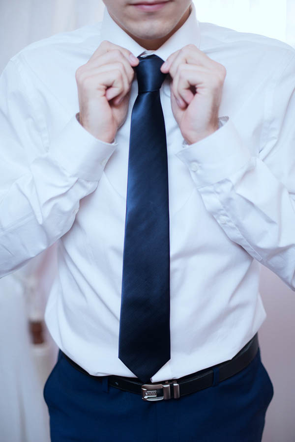 groom getting ready