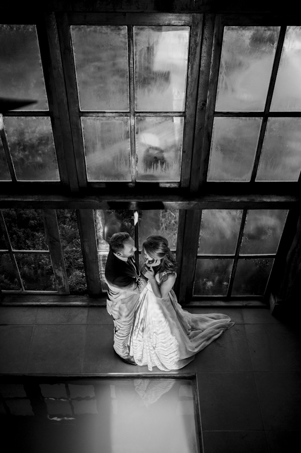 rustic mountain wedding portrait, photo by Chowen Photography | via junebugweddings.com