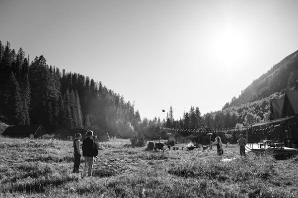 rustic mountain wedding games, photo by Chowen Photography | via junebugweddings.com