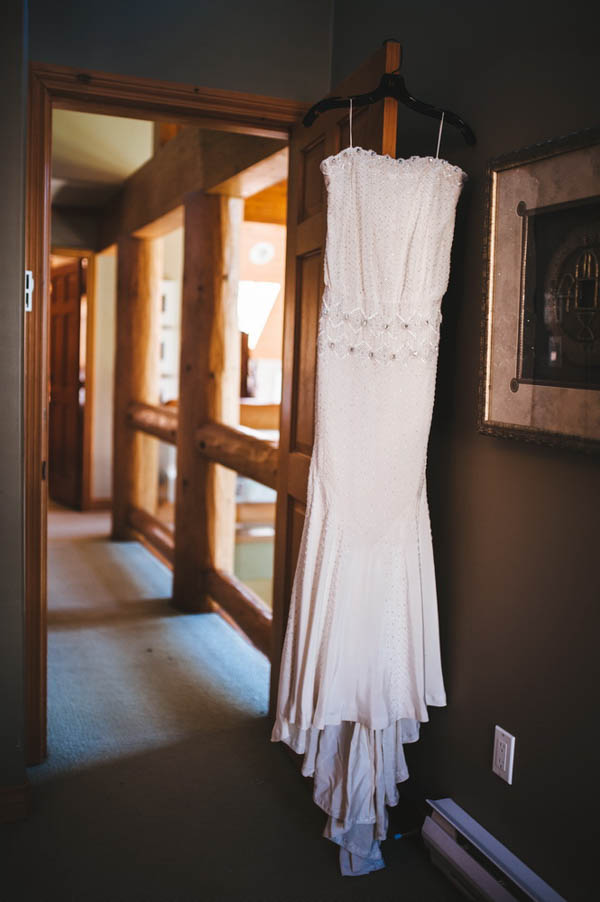 simple and elegant Nicole Miller wedding dress