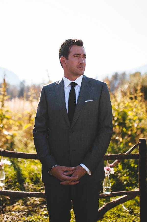 groom waiting for his bride