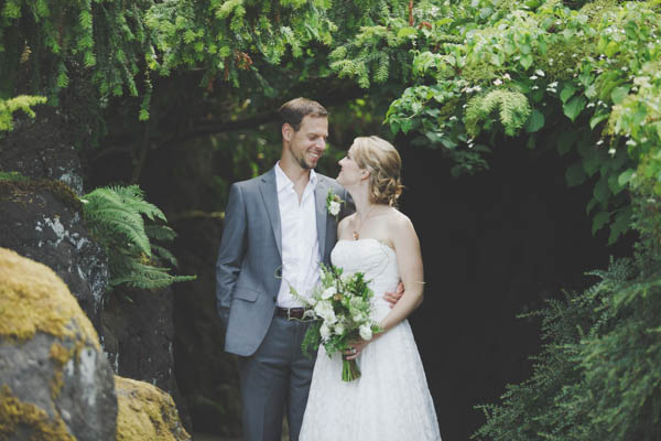 Pacific Northwest wedding couple's portrait