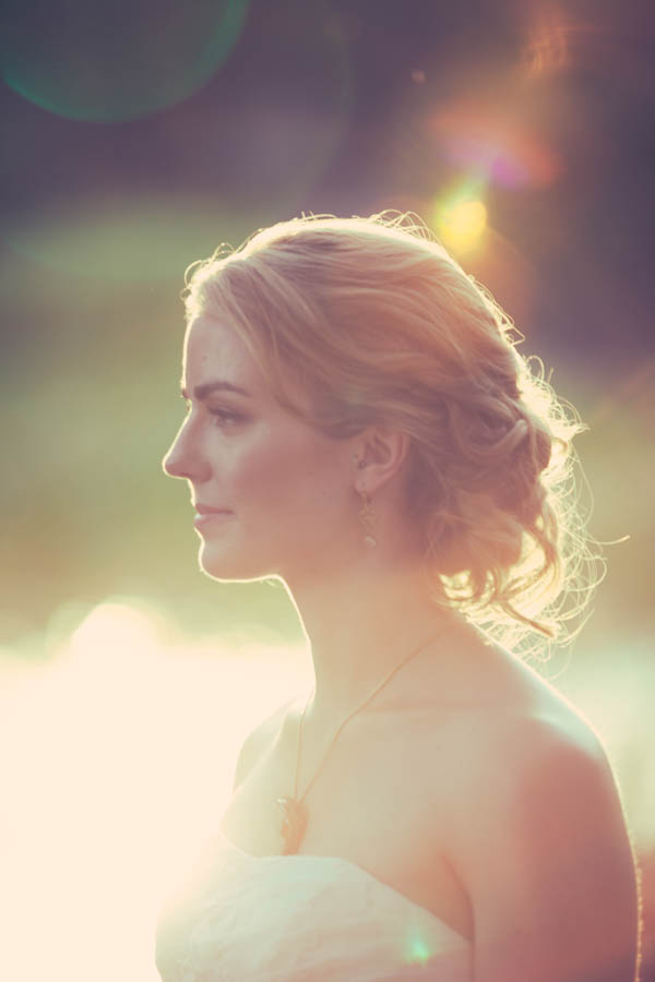 stunning bridal portrait with natural light