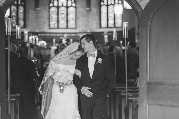 romantic chapel wedding ceremony, photo by Clay Austin Photography | via junebugweddings.com