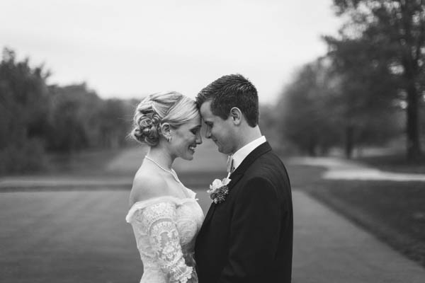 romantic country club wedding couple's portrait, photo by Clay Austin Photography | via junebugweddings.com